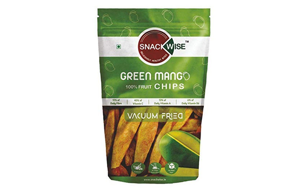 Snack Wise Green Mango Chips (Vacuum Fried)   Pack  30 grams